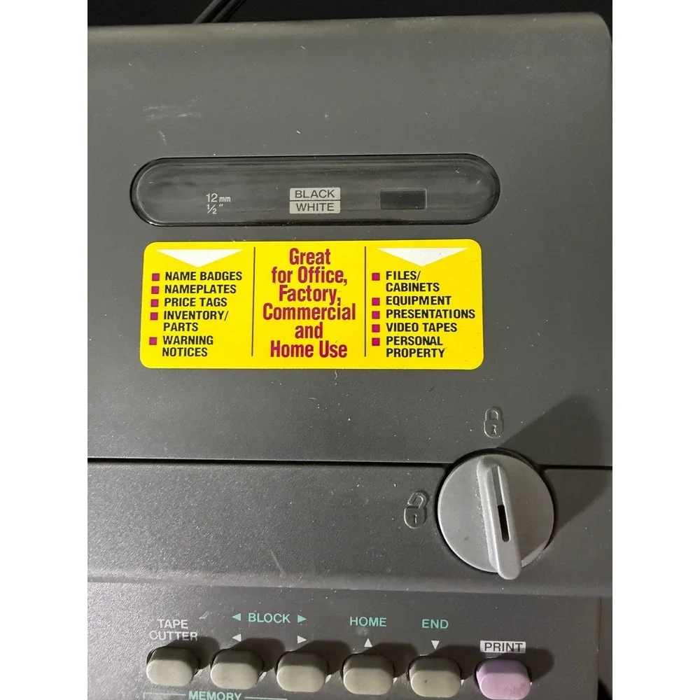 Brother P-Touch XL PT-8000 Label Maker Gray EUC Professional System w/ Extras